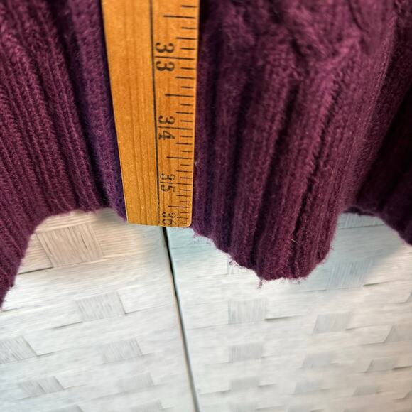 Chico’s womens cardigan purple long open front cozycore tradMom coastalcore - Picture 6 of 7